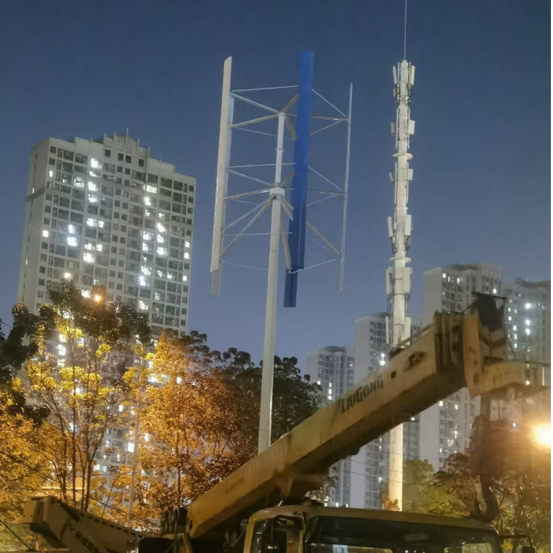 H型風力發電機城市道路應用